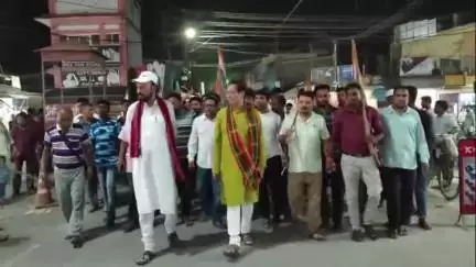 কৈলাশহর: কৈলাসহর জেলা কংগ্রেসের উদ্যোগে কৈলাসহরে একটি প্রতিবাদ মিছিল অনুষ্ঠিত