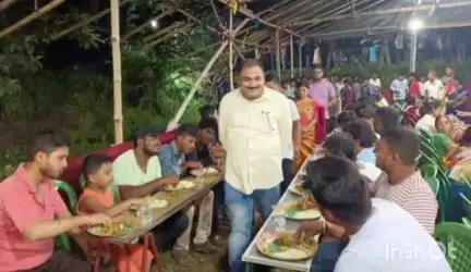 আমতা ১: হাওড়ার আমতার পশ্চিম গাজীপুর মনসা মাতা পূজো কমিটির উদ্যোগে অনুষ্ঠিত হলো  অন্নকূট উৎসব উপস্থিত বিধায়ক