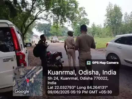 ସୁନ୍ଦରଗଡ ସହର: ଧରୁଆଡିହି ପୋଲିସର କୁଆଁର ମାଲରେ  MV ଚେକିଂ 6 ଜଣଙ୍କ ଠାରୁ 7000 ଟଙ୍କା ଜୋରିମାନା ଆଦାୟ