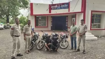 उदयनगर: कांटाफोड़ पुलिस ने बाइक चोरी का खुलासा कर दो आरोपियों को किया गिरफ्तार