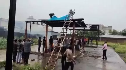 बासोदा: बासौदा के बहलोट स्थित श्मशान घाट में लोगों को अंतिम संस्कार करने में हो रही है परेशानी