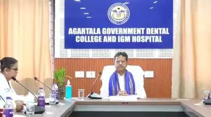 মোহনপুর: সরকারি ডেন্টাল কলেজ ও আই জি এম হাসপাতালের রোগী কল্যাণ সমিতির বৈঠকে উপস্থিত মুখ্যমন্ত্রী ডাক্তার মানিক সাহা