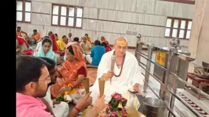 भादरा: भादरा में श्रीधर्मसंघ महाविद्यालय में श्रावण मास के रूद्राभिषेक का प्रारंभ