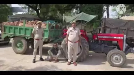 बौंली: बोलीं थाना मित्र पूरा ने अवैध बजरी परिवहन में एक ट्रैक्टर ट्रॉली को ज़ब्त कर ट्रैक्टर चालक को किया गिरफ्तार