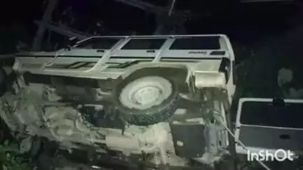लखनौर: दैयाखड़वार चौक के पास लखनौर थाना की गश्ती गाड़ी दुर्घटनाग्रस्त होकर पलटी, चालक सहित सभी बाल-बाल बचे