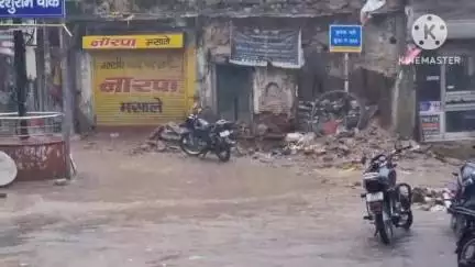 महेंद्रगढ़: महेंद्रगढ़ शहर में हुई झमाझम बारिश, अनेक जगह हुआ जलभराव, दुकानों में घुसा पानी, लोग परेशान#jansamasya