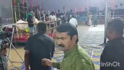 மதுரை தெற்கு: ஆடு, மாடுகள் முன்னிலையில் 15 தீர்மானங்கள் நிறைவேற்றம் - வீராதனூரில் நாதக உழவர் பாசறை நடத்தும் ஆடு, மாடுகளின் மாநாடு