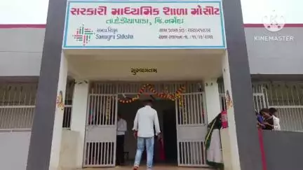 ડેડીયાપાડા: દેડિયાપાડાના મોસીટ ગામે અંદાજિત રૂપિયા 65 લાખના ખર્ચે નિર્માણ પામેલા સરકારી માધ્યમિક શાળાના મકાનનું સાંસદ મનસુખભાઈ વસાવા