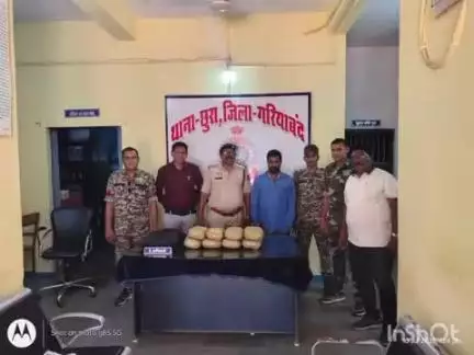 बिंद्रानवागढ़ गरियाबंद: छूरा पुलिस ने अवैध गांजा के खिलाफ लगातार कार्रवाई करते हुए 8 किलो 441 ग्राम मादक पदार्थ के साथ एक आरोपी को धरदबोचा