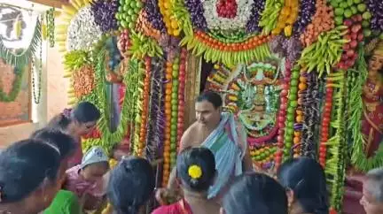 శాకంబరీ దేవిగా భక్తులకు దర్శనమిచ్చిన పెల్లూరు జ్వాలాముఖి అమ్మవారు