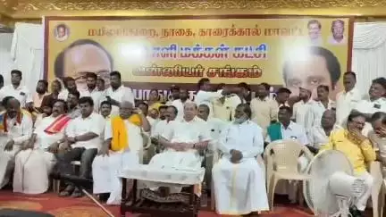 மயிலாடுதுறை: 3 நிமிடம் மட்டுமே பேசி பரபர ப்பை ஏற்படுத்திய பாமக நிறுவனர் ராமதாஸ் தனியார் திருமண மண்டபத்தில் வன்னியர் சங்கங்களின் பொது க்குழு கூட்டத்தில் பரபரப்பு