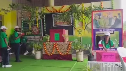 राजूरा: आदर्श हायस्कूल राजुरा येथे राष्ट्रीय हरित सेना विभागाची वार्षिक सार्वत्रिक निवडणुक