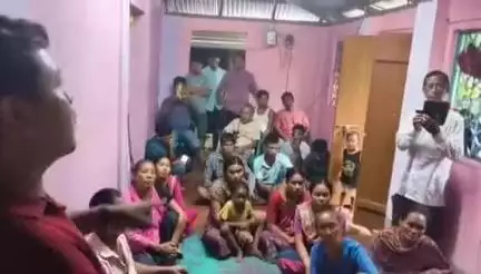 সাব্রুম: রতনমনি এডিসি ভিলেজের গুদাম পাড়ায় উঠান সভা সংগঠিত করেন সিপিআই(এম)