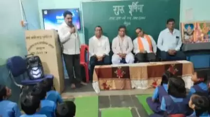 महासमुंद: बंसुला स्कूल में मनाया गया गुरु पूर्णिमा उत्सव