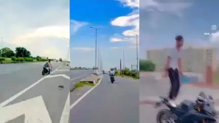 शिकोहाबाद: शिकोहाबाद में स्पोर्ट्स बाइक से स्टंट करने वाले युवक का वीडियो वायरल, बाइक सीज कर ₹9500 का चालान कटा
