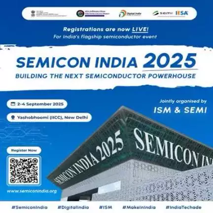 #SemiconIndia2025 with First-Ever Global Pavilions, Country Roundtables, Skilling Initiatives, and Design Startup Pavilion to Witness Record Stakeholder Participation

All details :https://pib.gov.in/PressReleasePag