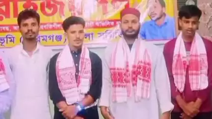 করিমগঞ্জ: রাইজর দলের শ্রীভূমি জেলা কার্যালয়ে এক যোগদান সভার আয়োজন,উপস্থিত রাইজর দলের জেলা সভাপতি