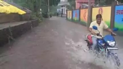 पिड़ावा: शहर में एक घंटे की झमाझम बारिश से जनजीवन प्रभावित हुआ