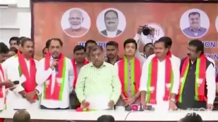 चाकूर: चाकूर बाजार समितीचे सभापती निळकंठ मिरकले पाटील यांचा प्रदेश कार्यालय मुंबई येथे भाजपमध्ये प्रवेश