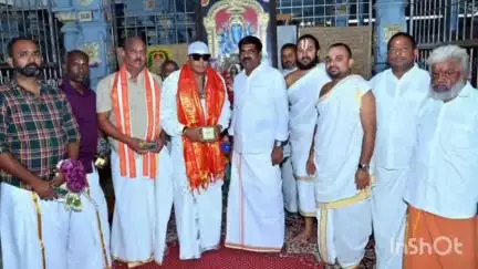 పూతలపట్టు: కాణిపాకం స్వామివారి సేవలో ప్రముఖ డ్రమ్స్ విధ్వాన్సుడు శివమణి