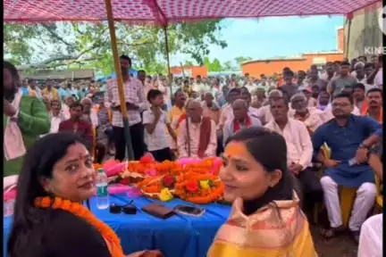 चानन: मननपुर रेलवे स्टेशन के हनुमान मंदिर परिसर में सम्मान समारोह का आयोजन