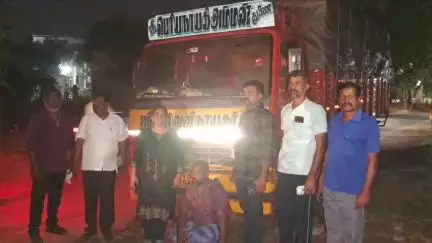 நிலக்கோட்டை: கொடைரோடு டோல்கேட் அருகே 14 டன் ரேஷன் அரிசி பறிமுதல்