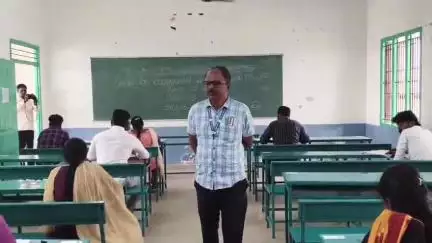 சாத்தூர்: TNPSC குரூப்-4 தேர்வு- சாத்தூரில் 16 மையங்களில் தேர்வு நடைபெறுகிறது, வட்டாட்சியர் தேர்வு மையங்களில்  ஆய்வு