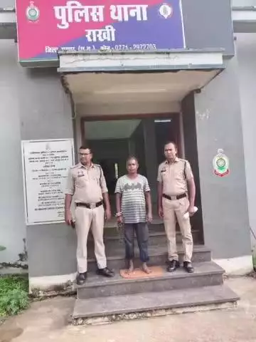 राखी थाना क्षेत्र में शांति भंग करने वाले को पुलिस ने किया गिरफ्तार