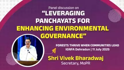 Shri Vivek Bharadwaj, Secretary, Ministry of Panchayati Raj, addressed the panel discussion. 


 #MoPR