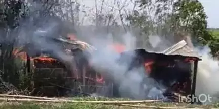 सुपौल: बसबिट्टी पंचायत के भुराई स्थित कोसी तटबंध के पास भीषण आग, लाखों की संपत्ति राख
