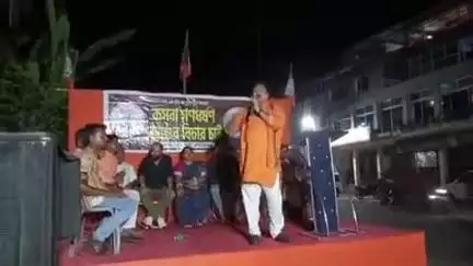 দেগঙ্গা: কসবা গণধর্ষণ কাণ্ডের প্রতিবাদে কার্তিকপুরে BJP 'র প্রতিবাদ সভা
