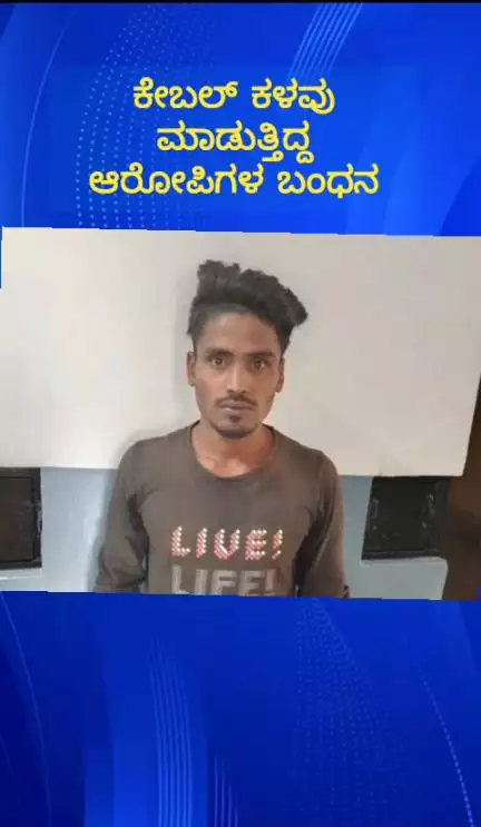 ದೇವನಹಳ್ಳಿ: ಕೇಬಲ್ ಕಳವು ಮಾಡುತ್ತಿದ್ದ ಆರೋಪಿಗಳ ಬಂಧಿಸಿದ ವಿಶ್ವನಾಥಪುರ ಠಾಣೆ ಪೊಲೀಸರು