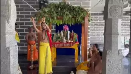 నిజామాబాద్ రూరల్: నర్సింగ్ పల్లిలోని ఇందూరు తిరుమల గోవింద వనమాల క్షేత్రంలో శ్రీవారి కల్యాణ మహోత్సవం నిర్వహణ