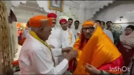 नाथद्वारा: राजसमंद के नाथद्वारा में SC जस्टिस संदीप मेहता ने श्रीनाथजी के दर्शन किए