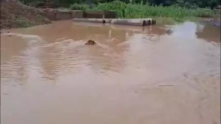 बरही: बिचपुरा में बारिश का पानी लोगों के घरों में घुसा, गृहस्थी का सामान हुआ ख़राब