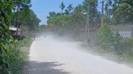 ফালাকাটা: জটেশ্বর আশ্রমপাড়ায় ধুলোর জ্বালায় অতিষ্ট হয়ে পথ অবরোধ করল বাসিন্দারা #jansamasya