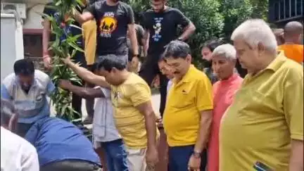 ব্যারাকপুর ২: ব্যারাকপুর শিবতলা বারোয়ারি দুর্গাপুজোর খুঁটিপুজো আয়োজন, উপস্থিত পৌরপ্রধান