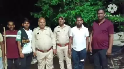 खबर दिखाए जाने के बाद वन विभाग की टीम दुम्हानी गांव पहुंची, रात में लकड़बग्घे की की गई खोजबीन