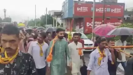राजगढ़: राजगढ़ के हिनोतिया गांव से ग्राम वासियों द्वारा कावड़ यात्रा राजस्थान के केलखोयरा महादेव पहुंचेगी
