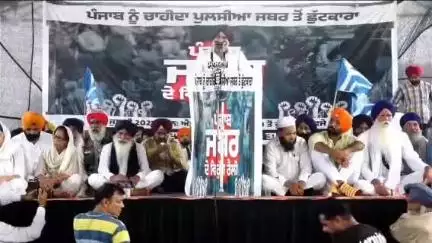 ਤਪਾ: ਤਪਾ ਅਨਾਜ ਮੰਡੀ ਵਿੱਚ ਕਿਸਾਨ ਯੂਨੀਅਨ ਸਿੱਧੂਪੁਰ ਅਤੇ ਸਮਾਜ ਸੇਵੀਆਂ ਨੇ ਕੀਤੀ ਸਰਕਾਰ ਵਿਰੁੱਧ ਰੋਸ ਰੈਲੀ , ਕਿਸਾਨ ਆਗੂ ਡੱਲੇਵਾਲ ਵੀ ਰਹੇ ਮੌਜੂਦ