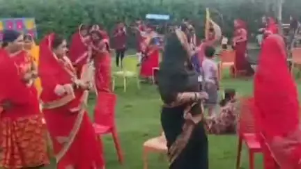 गंडई में राजपूत क्षत्रिय महासभा की महिलाओं ने धूमधाम से श्रावण महोत्सव मनाया