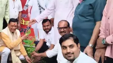 सुसनेर: 'एक पेड़ मां के नाम' अभियान के तहत BJP के प्रदेश प्रतिनिधि एवं BJP जिलाध्यक्ष ने सुसनेर मे किया पौधारोपण