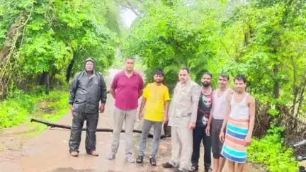 महाराजपुर: गढ़ीमलहरा थाना क्षेत्र में पुल और जल भराव वाले इलाके का पुलिस ने किया निरीक्षण