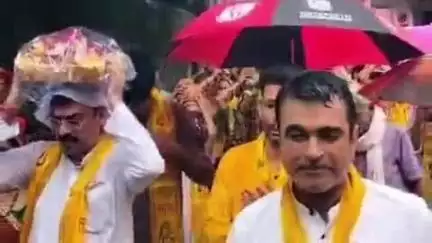 अन्ता: सीताराम स्थल मंदिर अंता में आयोजित आठ दिवसीय शिव कथा महोत्सव का आगाज भव्य कलश यात्रा के साथ हुआ