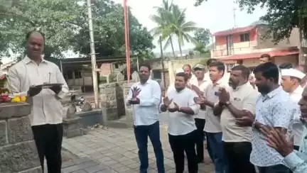 वाई: गुळुंब येथे वाई तालुका ग्रामीण पश्चिम मंडल भाजपाच्या वतीने महाआरती