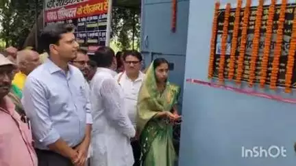 शंभूगंज: सोनडीहा गांव में ₹14 लाख की लागत से बने हाईटेक पुस्तकालय भवन का प्रमुख ने किया उद्घाटन