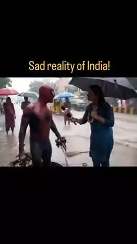 इतनी बुरी हालत है सड़कों की.
स्पाइडरमैन को आकर सफाई करनी पड़ रहीं.