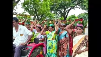 సత్తుపల్లి: తల్లాడలో ఘనంగా ఆషాడ మాస బోనాల వేడుకలు నిర్వహణ