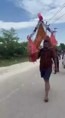 #kavadyatra #harkipauri to #chandigarh har har mahadev jai Mahakal shiv shambu bhole ki fauj karegi mauj