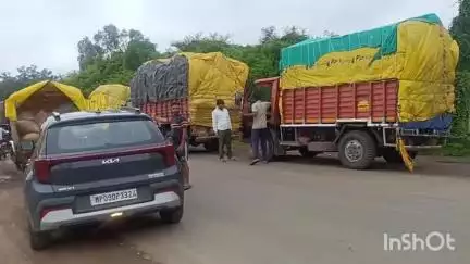मल्हारगढ़: पिपलिया कृषि मंडी के सामने रोज जाम से स्कूली बच्चे व वाहन चालक परेशान